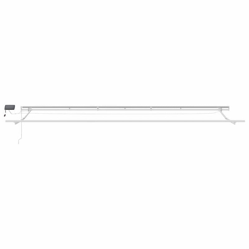 vidaXL Behúzható napellenző tartalmaz 600 × 300 cm Piros és fehér