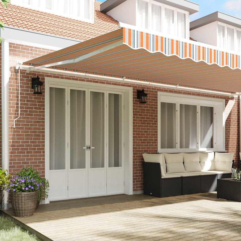 vidaXL Behúzható napellenző 600 × 300 cm Sokszínű