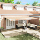 vidaXL Behúzható napellenző Sokszínű 600 × 300 cm Szövet és Fém