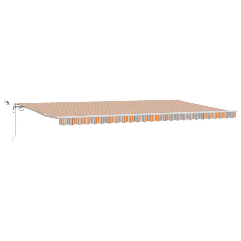 vidaXL Behúzható napellenző Sokszínű 600 × 300 cm Szövet és Fém