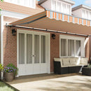 vidaXL Behúzható napellenző Sokszínű 600 ×300 cm szövet