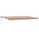 vidaXL Behúzható napellenző Sokszínű 600 ×300 cm szövet