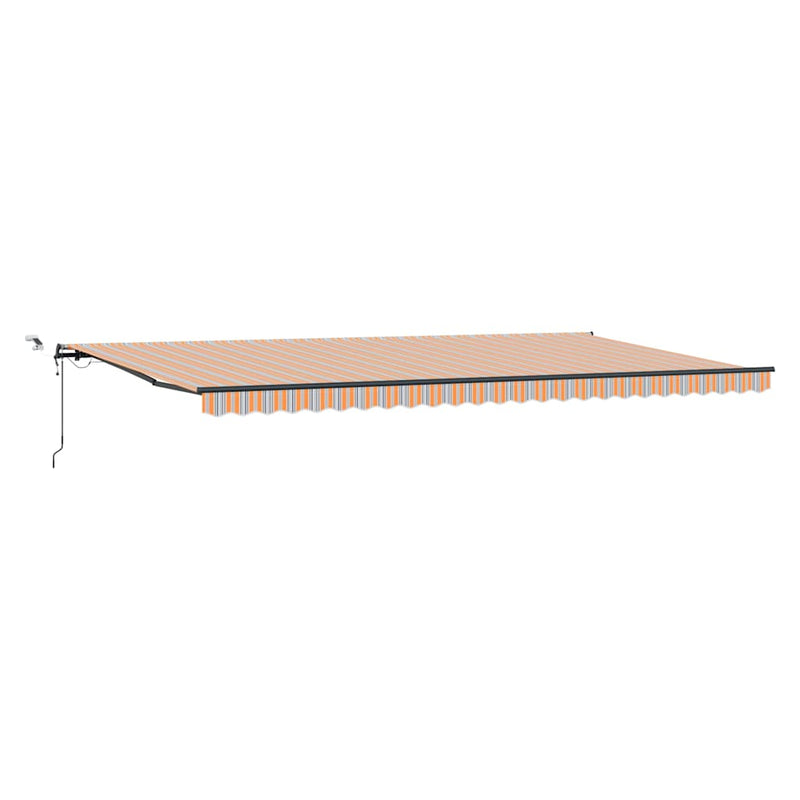 vidaXL Behúzható napellenző tartalmaz Sokszínű 600 × 300 cm szövet