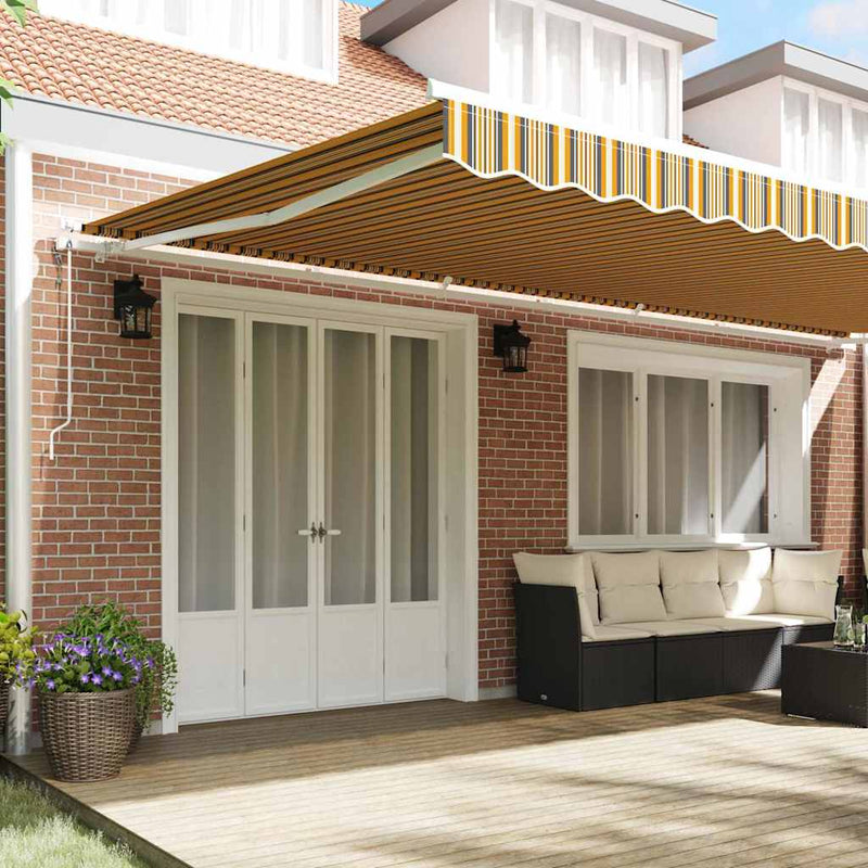 vidaXL Behúzható napellenző 600 × 300 cm Sokszínű