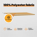 vidaXL Napernyő Anyag Sokszínű 600 × 300 cm Poliészter
