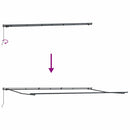 vidaXL Behúzható napellenző Sokszínű 600 × 300 cm szövet