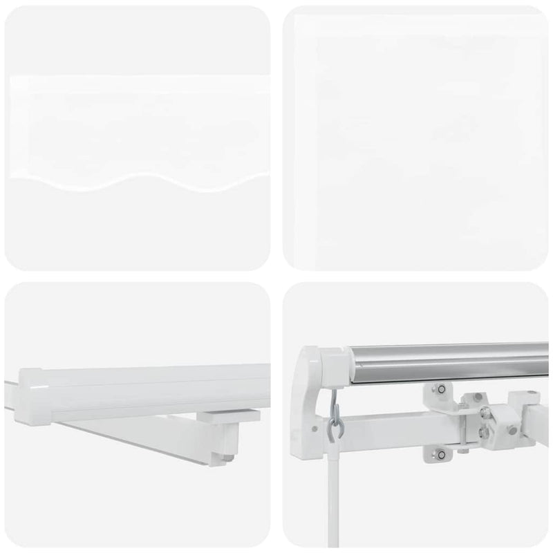 vidaXL Behúzható napellenző tartalmaz 600 × 300 cm Fehér