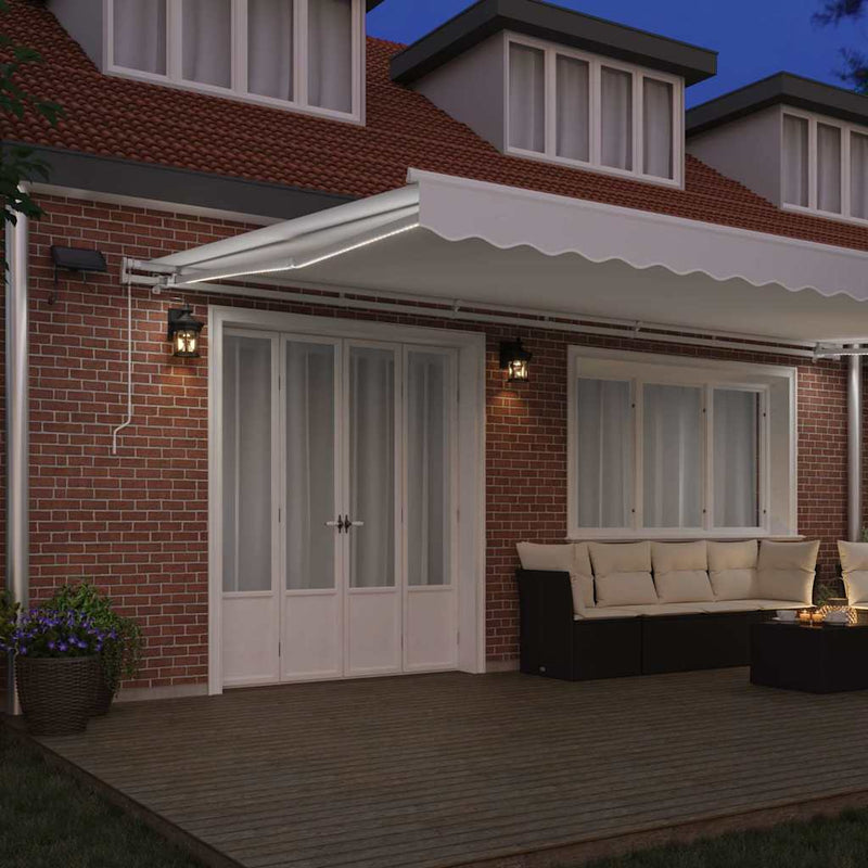 vidaXL Behúzható napellenző tartalmaz 600 × 300 cm Fehér