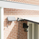 vidaXL Behúzható napellenző LED -es lámpákkal Fehér 600 ×300 cm szövet