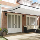 vidaXL Behúzható napellenző Fehér 600 ×300 cm szövet