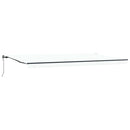 vidaXL Behúzható napellenző Fehér 600 ×300 cm szövet