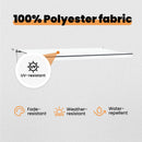 vidaXL Napernyő Anyag Fehér 600 × 300 cm Poliészter