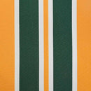 vidaXL Behúzható napellenző Zöld és Sárga 600 × 300 cm Poliészter, Fém