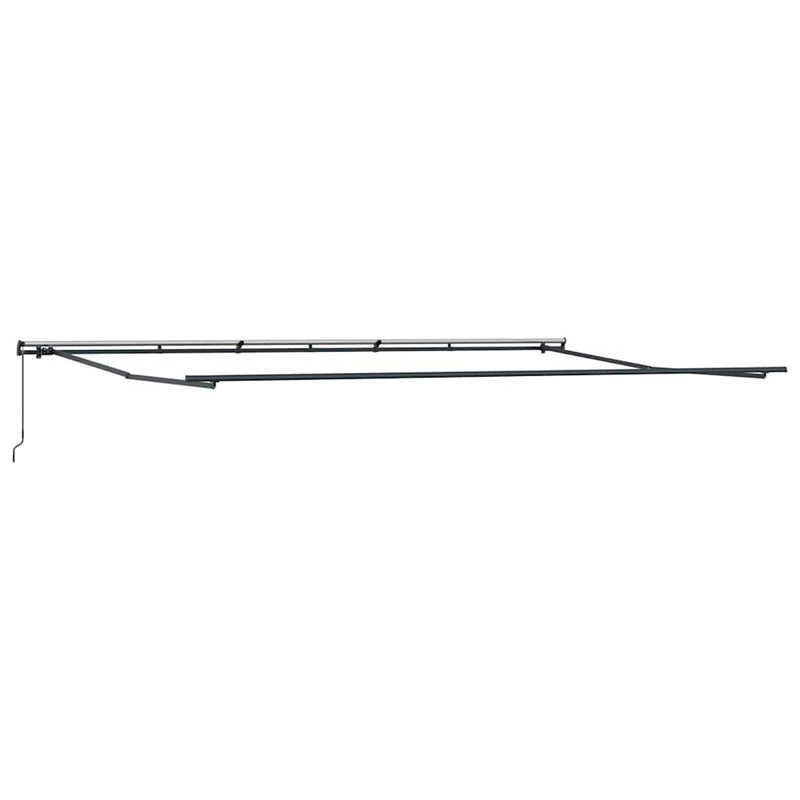 vidaXL Behúzható napellenző Zöld és sárga 600 × 300 cm szövet