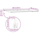 vidaXL Behúzható napellenző Zöld és sárga 600 × 300 cm szövet