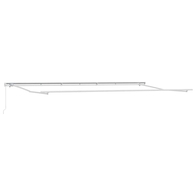 vidaXL Behúzható napellenző Narancs és Barna 600 x 350 cm szövet