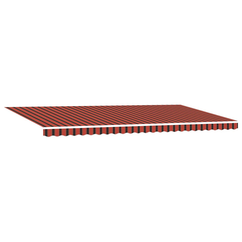 vidaXL Behúzható napellenző Narancs és Barna 600 x 350 cm szövet