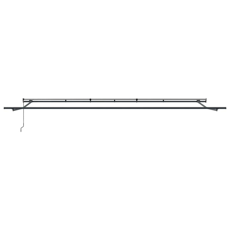 vidaXL Behúzható napellenző narancssárga és barna 600 × 350 cm szövet