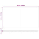 vidaXL Behúzható napellenző narancssárga és barna 600 × 350 cm szövet