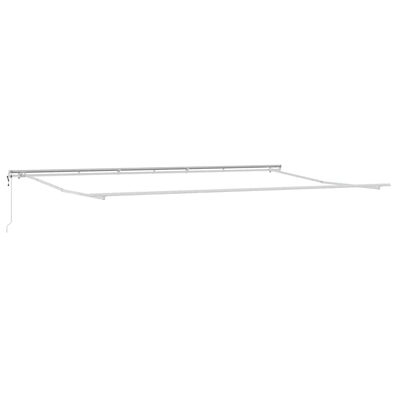 vidaXL Behúzható napellenző 600 × 350 cm sárga és narancssárga