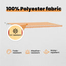 vidaXL Behúzható napellenző Sárga és narancs 600 × 350 cm Poliészter