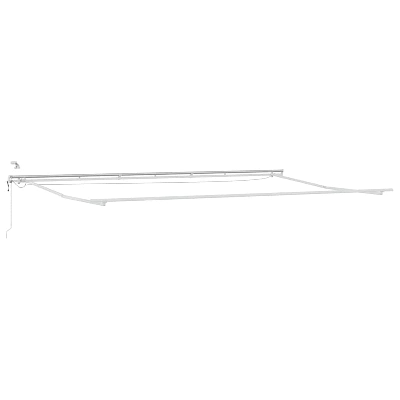 vidaXL Behúzható napellenző Sárga és narancs 600 × 350 cm