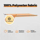 vidaXL Behúzható napellenző Sárga és narancs 600 × 350 cm Poliészter