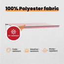 vidaXL Behúzható napellenző Piros és Fehér 600 × 350 cm