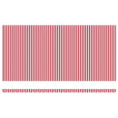 vidaXL Napernyő Anyag Piros és Fehér 600 × 350 cm Poliészter