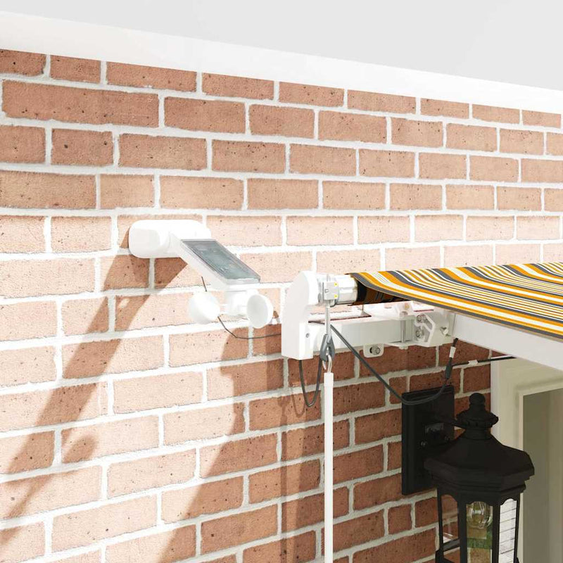 vidaXL Behúzható napellenző Sokszínű 600 × 350 cm Szövet és Fém