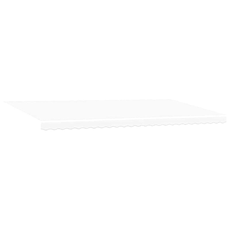 vidaXL Behúzható napellenző Kézi Fehér 600 × 350 cm Poliészter, Fém