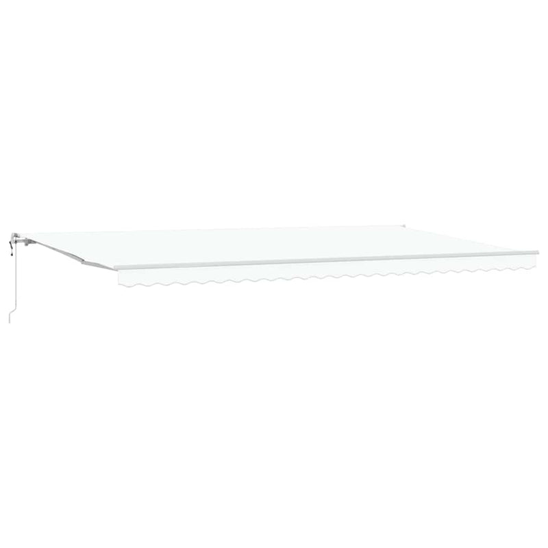 vidaXL Behúzható napellenző 600 × 350 cm Fehér