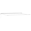 vidaXL Behúzható napellenző 600 × 350 cm Piros