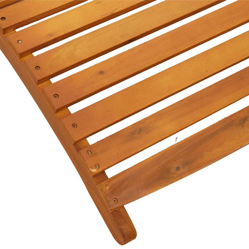 vidaXL Napozóágy 2-személy 3 pcs Barna 40 x 40 x 40cm Tömör akácfa