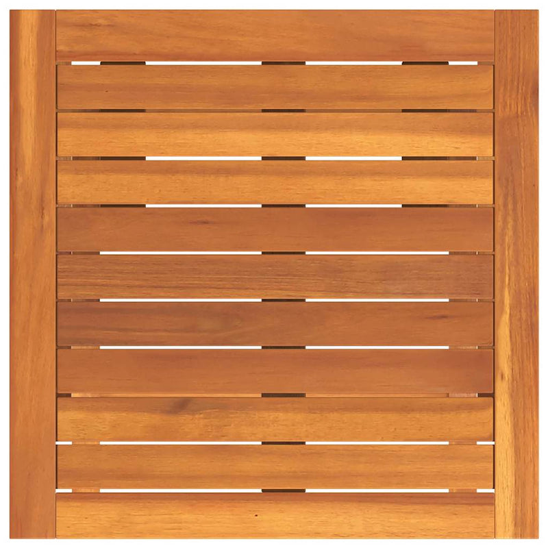 vidaXL Napozóágy 2-személy 3 pcs Barna 40 x 40 x 40cm Tömör akácfa