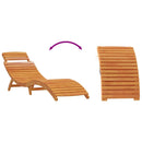 vidaXL Napozóágy 2-személy 3 pcs Barna Tömör akácfa