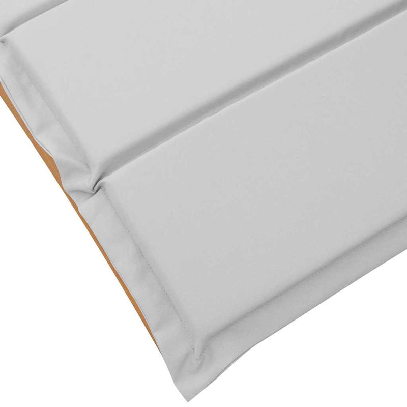 vidaXL Napozóágy 2 pcs Világosszürke 184 x 55 x 64cm Tömör akácfa