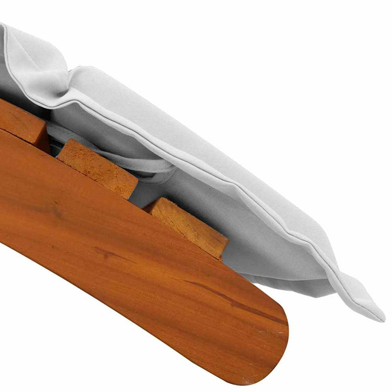 vidaXL Napozóágy 2 pcs Világosszürke 184 x 55 x 64cm Tömör akácfa