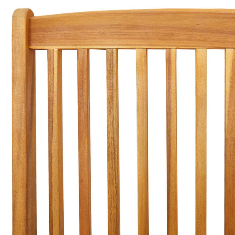 vidaXL Összecsukható szék 2 pcs Fehér 49 x 57.5 x 92cm Tömör akácfa