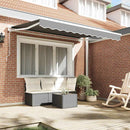 vidaXL Napernyő keret Fehér 2.5 x 2 m Porszórt acél és alumínium