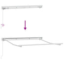 vidaXL Napernyő keret Fehér 2.5 x 2 m Porszórt acél és alumínium