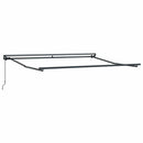 vidaXL Napernyő keret Antracit 3,5 x 2,5 m Porszórt acél és alumínium