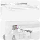 vidaXL Napernyő keret Fehér 3 x 2 m Porszórt acél és alumínium