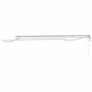 vidaXL Napernyő keret Fehér 4 x 2 m Porszórt acél és alumínium