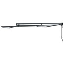 vidaXL Napernyő keret Antracit 3 x 2,5 m Porszórt acél és alumínium