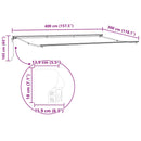 vidaXL Napernyő keret Antracit 4 × 3 m Porszórt acél és alumínium