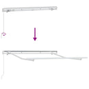 vidaXL Napernyő keret Fehér 2.5 x 2 m Fém