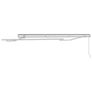 vidaXL Napernyő keret Fehér 3.5 x 2 m Fém