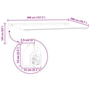 vidaXL Napernyő keret Fehér 4 x 2 m Fém