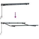 vidaXL Napernyő keret Antracit 2.5 x 2 m Fém